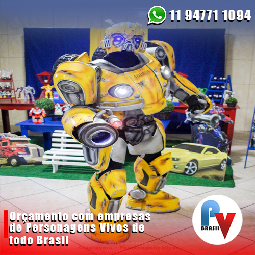 Optimus Prime Personagem Vivo - Blitz Cosplay